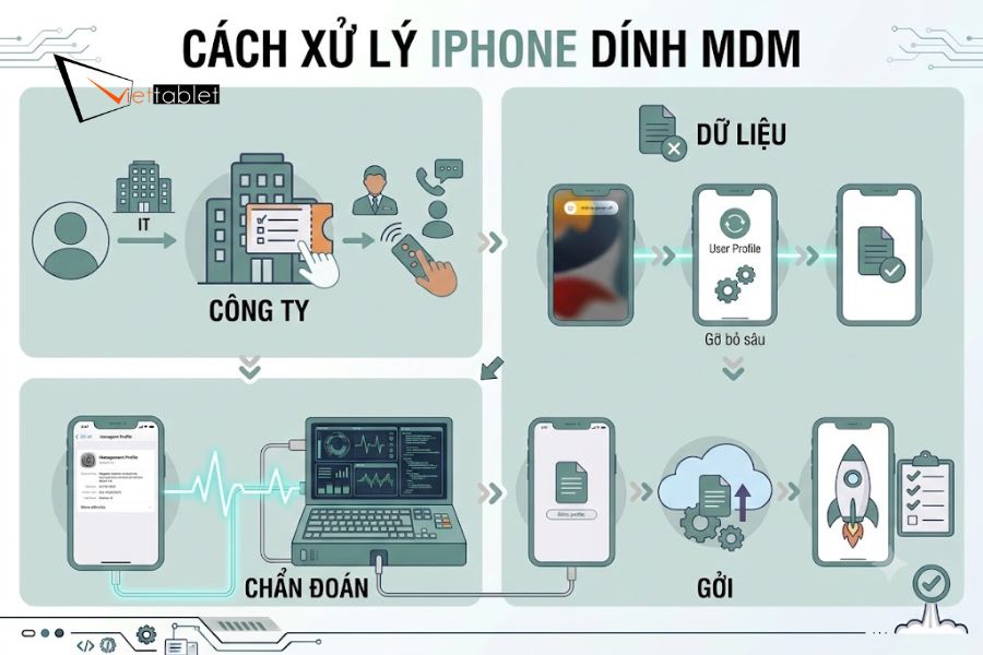 Nếu iPhone có MDM thì phải làm sao?