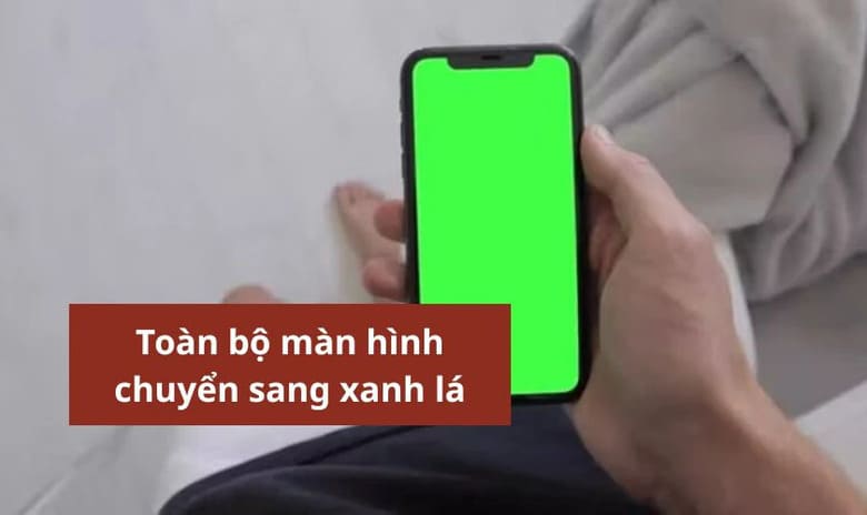 Toàn bộ màn hình tự động chuyển qua màn xanh