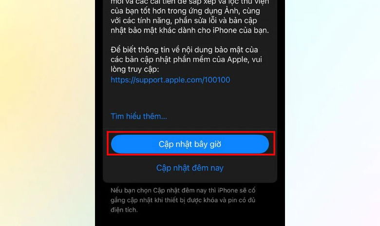 Cập nhật iOS lên phiên bản ổn định mới nhất