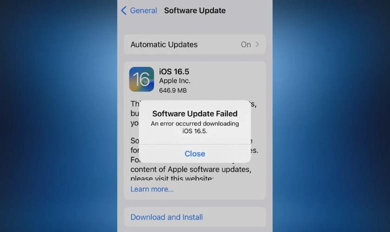 Quá trình cập nhật iOS gặp sự cố làm iPhone 14 Pro Max bị trắng