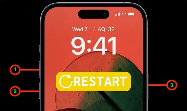 Khởi động lại thiết bị để làm mới hệ thống