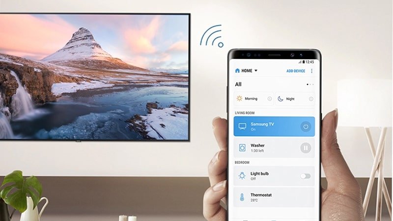 Kết nối điện thoại Samsung với tivi qua wifi