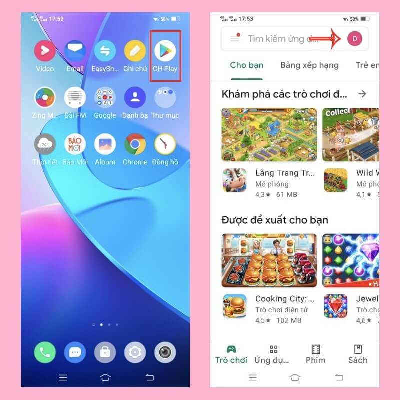 Dễ dàng áp dụng cách khôi phục ứng dụng đã xóa trên android từ CH Play