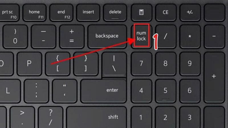 Num Lock hoặc chế độ bàn phím số bị vô hiệu hóa