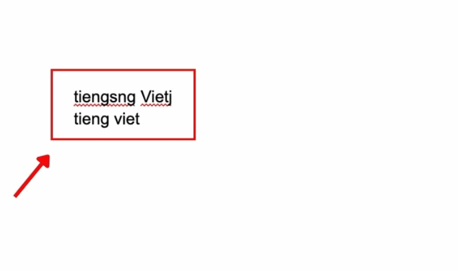 Dấu hiệu nhập tiếng Việt bị sai dấu, nhảy chữ hoặc mất ký tự
