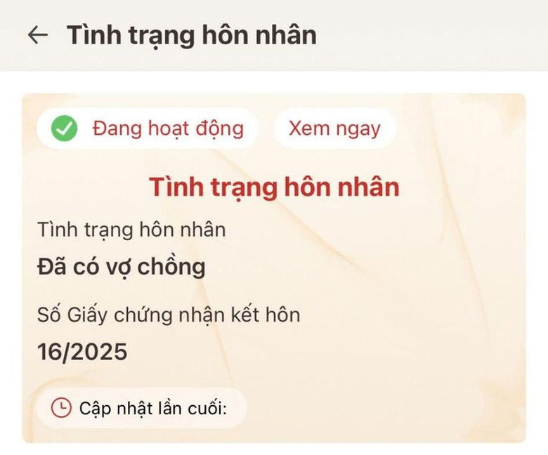 Cách xử lý khi VNeID thiếu mục thông tin hôn nhân