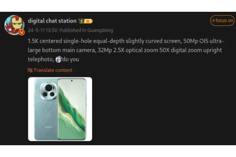 Honor 200 Pro sắp ra mắt Rò rỉ thông tin chi tiết về chipset Snapdragon 8 Gen 3, màn hình OLED  cong, camera 50MP cực đã