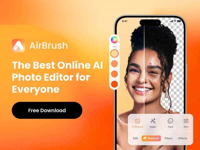 AirBrush không chỉ làm nét ảnh mà còn hỗ trợ chỉnh gương mặt tự nhiên