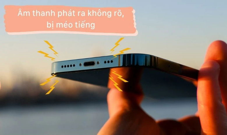 Các dấu hiệu thường gặp khi loa iPhone 14 Pro Max bị rè