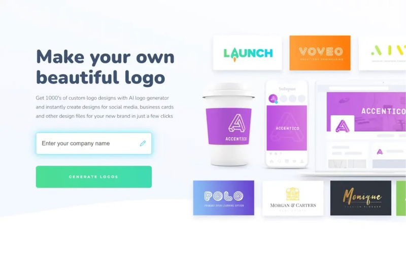  Logopony cho phép tạo logo trong vài phút với AI