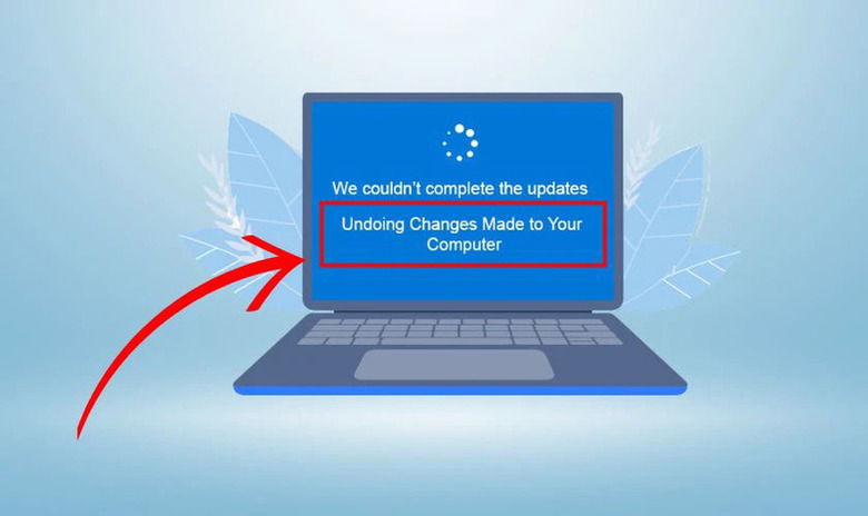 Dấu hiệu máy bị kẹt vòng lặp Undoing changes