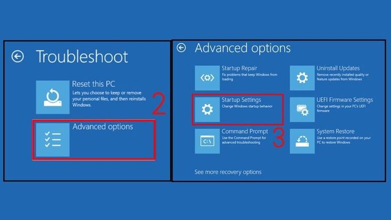 Vào Safe Mode để sửa lỗi cập nhật