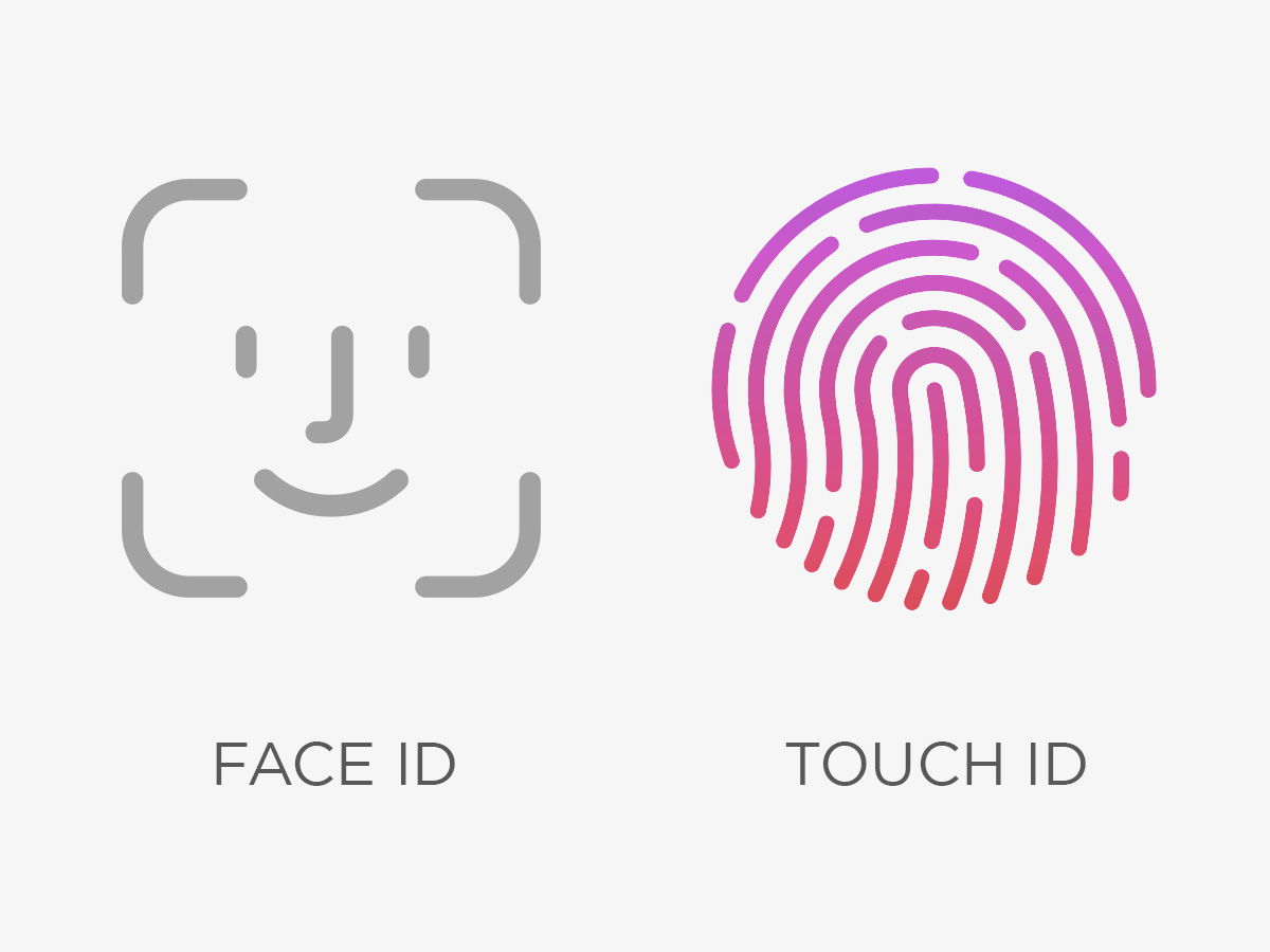 Sử dụng Face ID và Touch ID tăng cường bảo mật