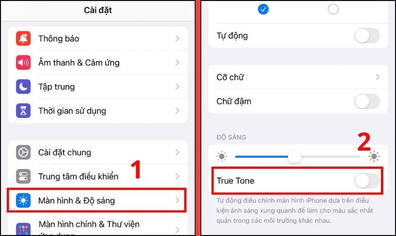 Kiểm tra và tắt các chế độ làm ấm màu màn hình