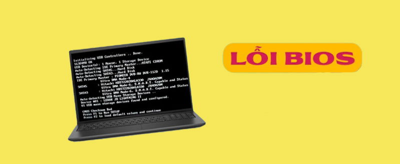 Lỗi BIOS khiến laptop không lên màn hình