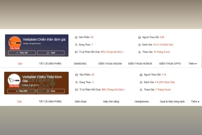 săn sale điện thoại giá rẻ tại Shopee Viettablet 5
