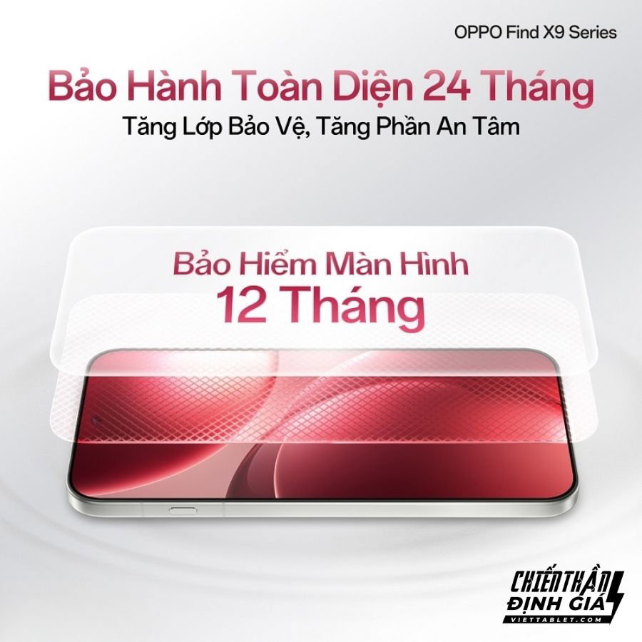 chính sách bảo hành Oppo Find X9 series 3