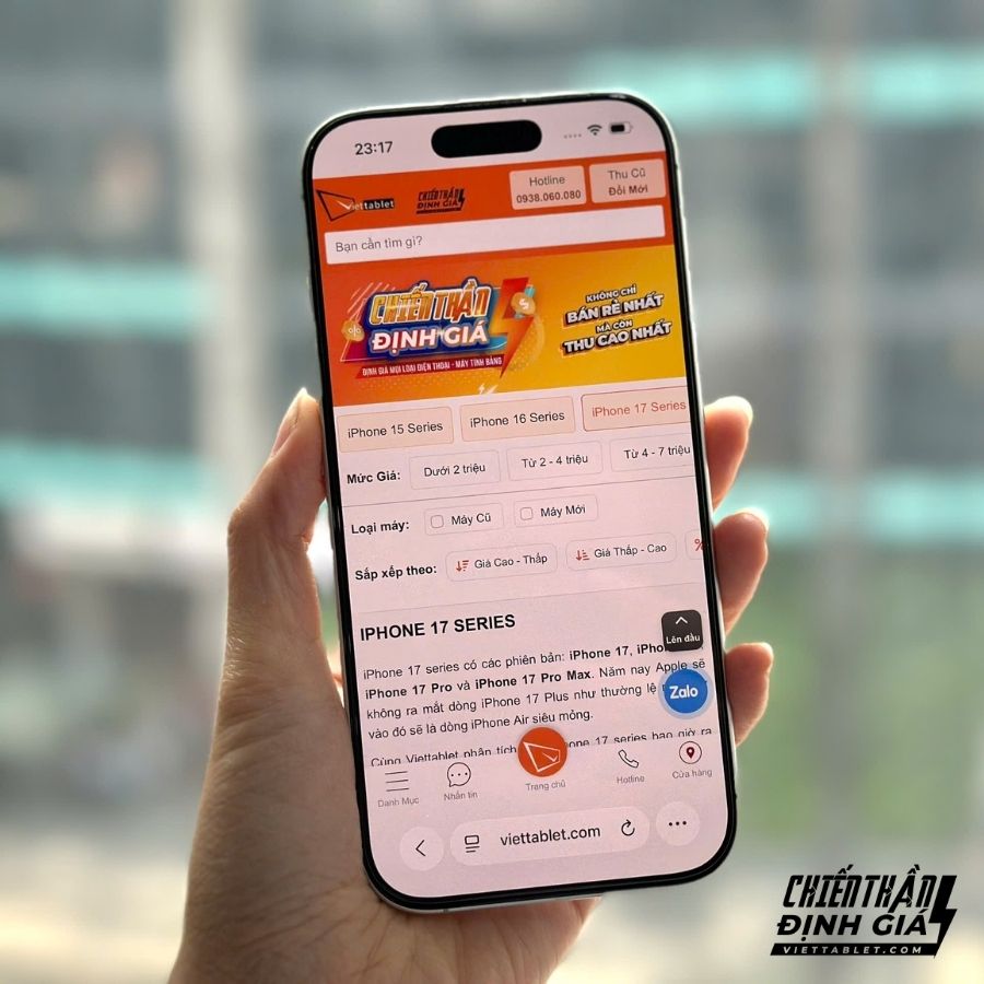 Tặng gói Vcare 1 đổi 1 khi mua iPhone 17 4