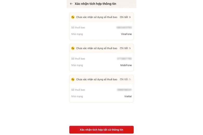 Xác thực SIM chính chủ trên VNeID 5