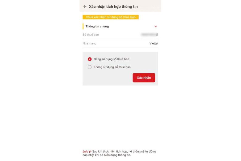 Xác thực SIM chính chủ trên VNeID 6
