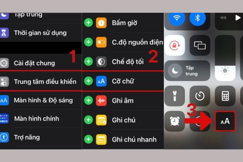 chỉnh cỡ chữ iPhone