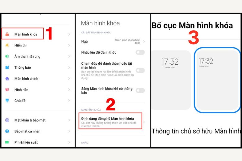 Các bước cài đặt lại hình nền khóa khác