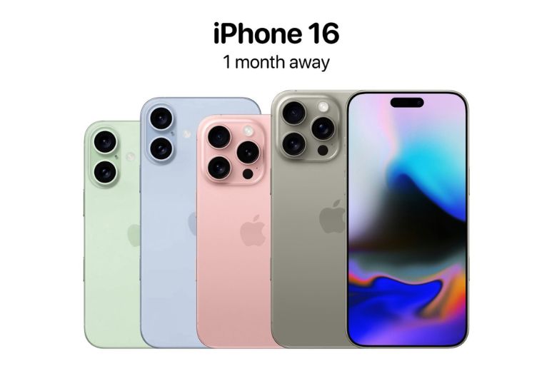 Hình ảnh phác thảo của các model trong dòng iPhone 16 Series