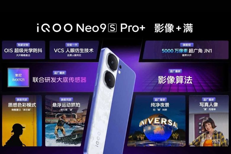 Thông số camera iQOO Neo 9S Pro Plus