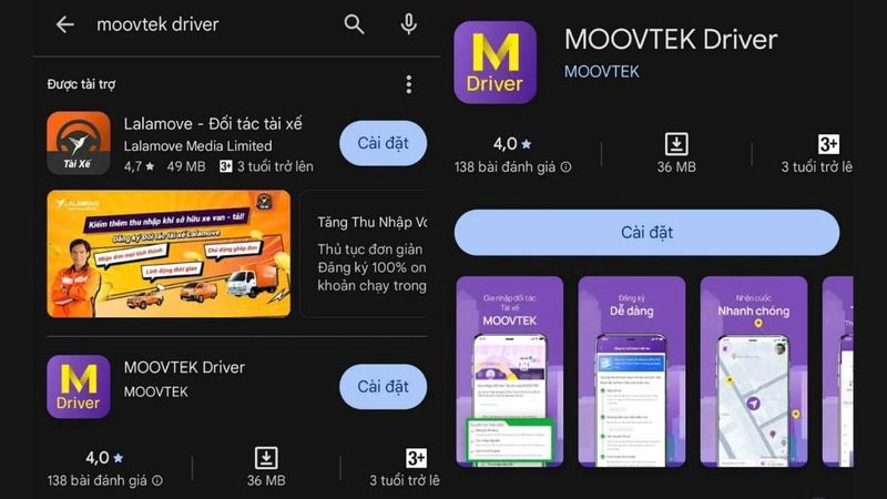Cách đăng ký trở thành tài xế Moovtek