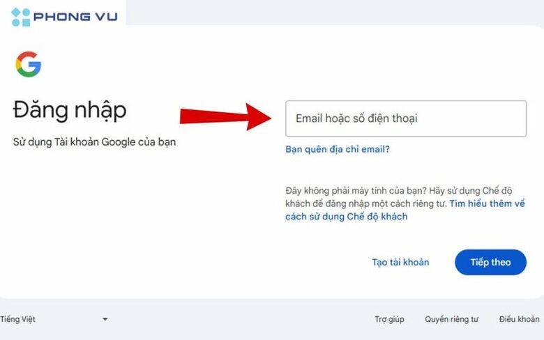 Đăng nhập Google NotebookLM trên trình duyệt máy tính bằng tài khoản Google