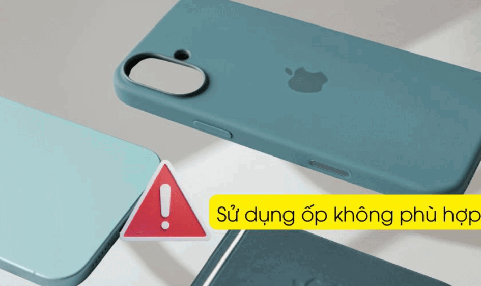 Ốp không phù hợp là nguyên nhân không bấm được nút volume