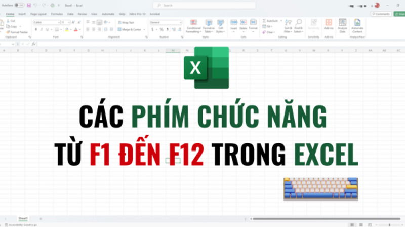 Tổng hợp chức năng của phím F1 - F12 trong Excel