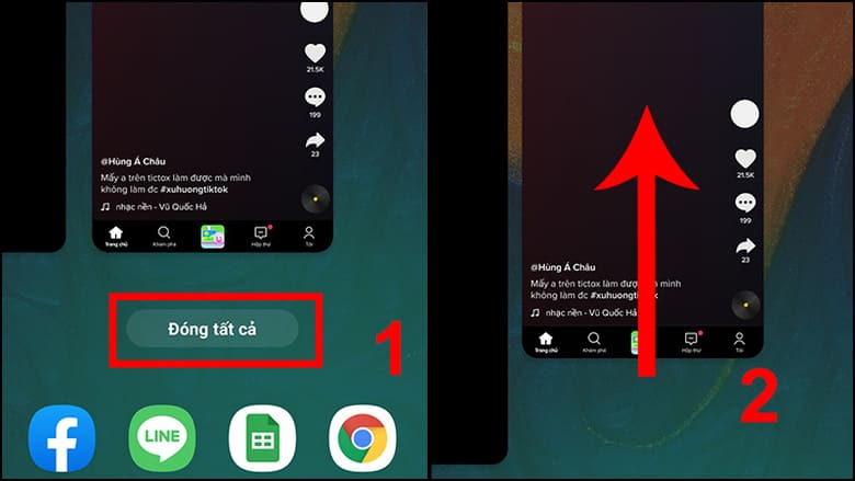 Tắt ứng dụng chạy nền giảm tải RAM Android