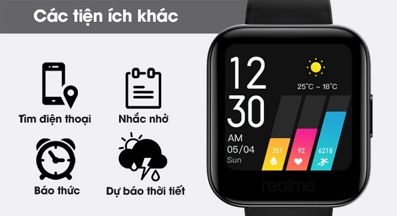 tiện ích Realme Watch