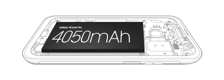 Samsung Galaxy XCover Pro sở hữu viên pin 4050mAh