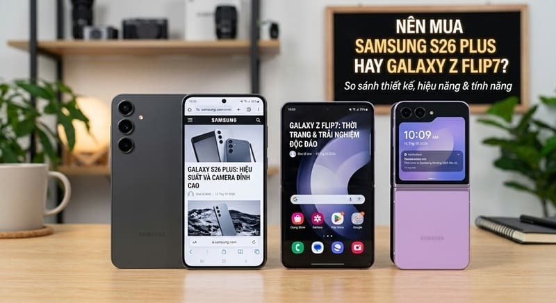 Nên mua Samsung Galaxy S26 Plus hay Galaxy Z Flip7?