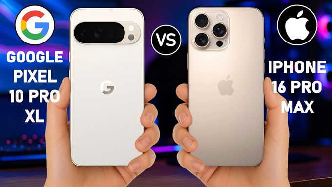 So sánh Google Pixel 10 Pro XL vs iPhone 16 Pro Max