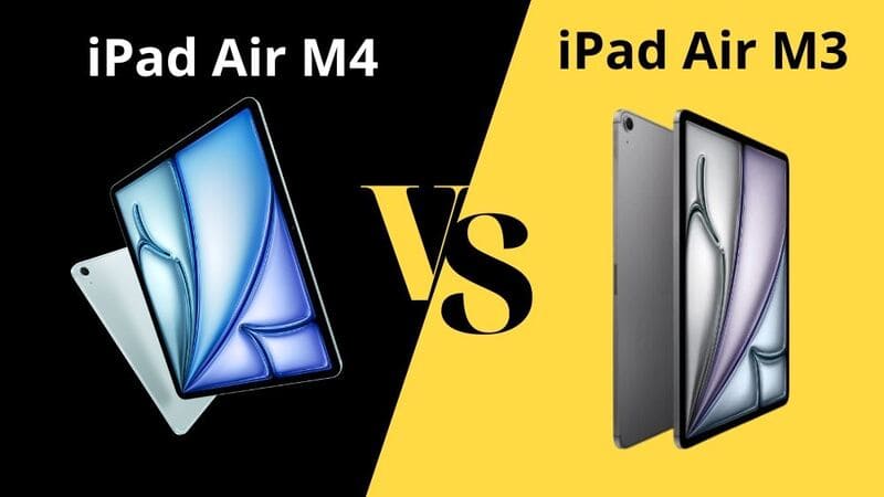 So sánh iPad Air M4 với iPad Air M3