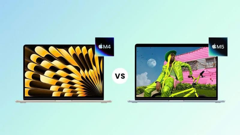 So sánh MacBook Air M5 và MacBook Air M4
