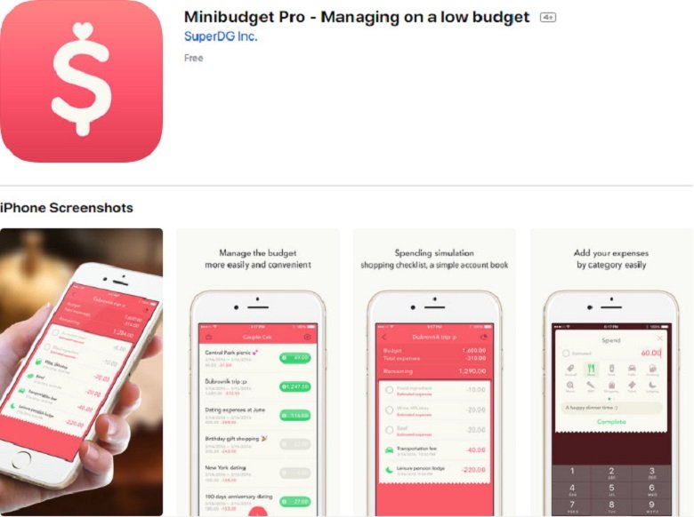 Ứng dụng Minibudget Pro