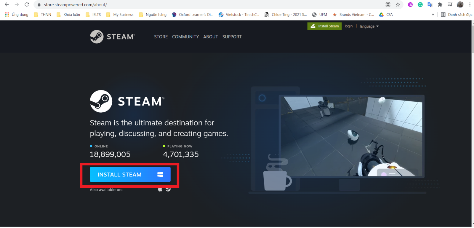 Hướng dẫn tải và cài đặt Steam trên máy tính