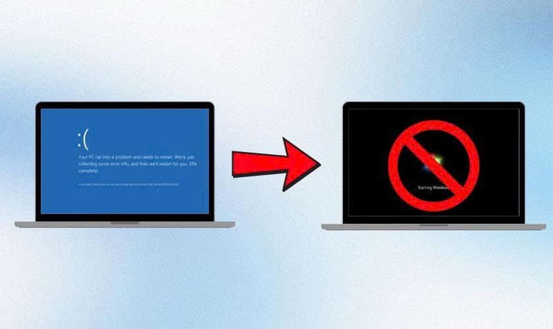 Dấu hiệu nhận biết lỗi Unmountable Boot Volume trên Windows
