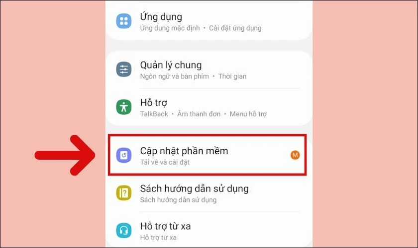 Cập nhật phần mềm