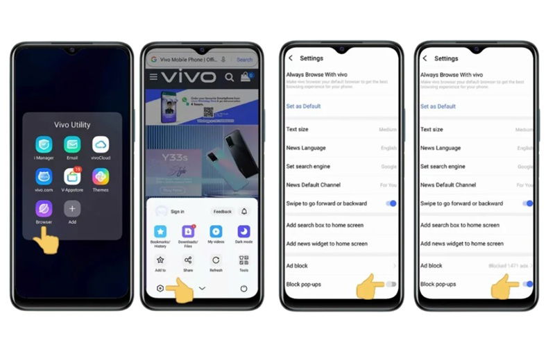 Hướng dẫn cách tắt quảng cáo trên điện thoại Vivo nhanh chóng