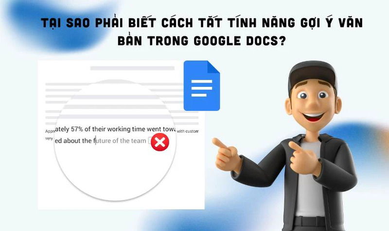Cách tắt tính năng gợi ý văn bản trong Google Docs
