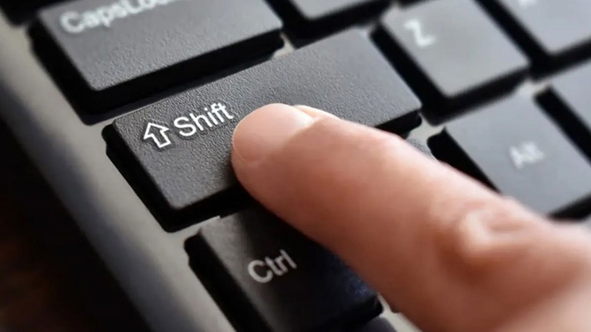 Cuộn ngang bằng shift