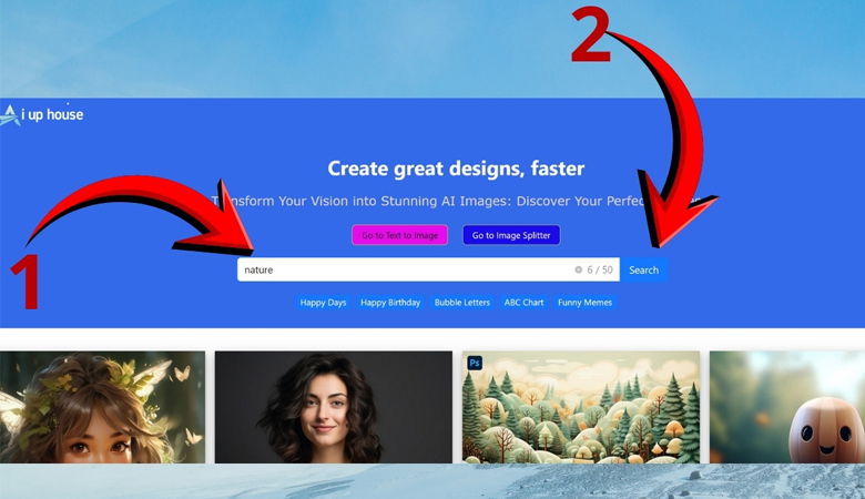 Sau khi nhập từ khóa, bạn nhấn “Search”