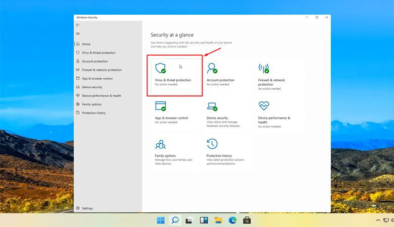 Chạy công cụ kiểm tra bảo mật của Windows