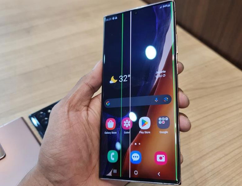 lỗi sọc màn hình điện thoại Samsung