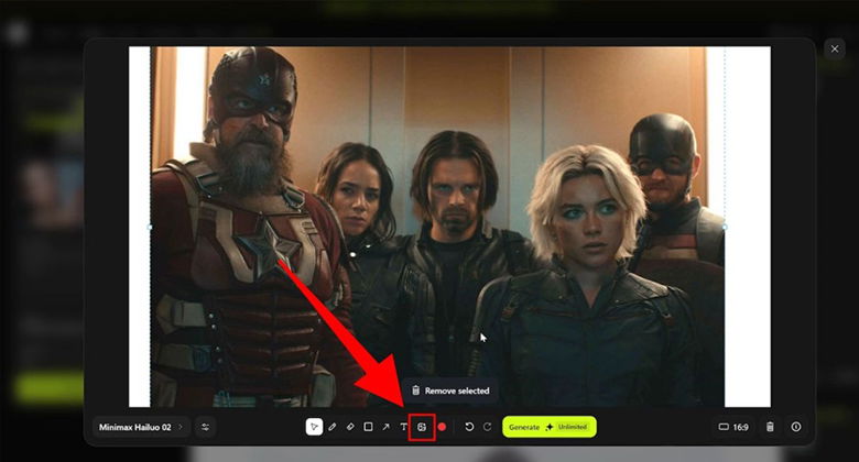 Chọn tiếp vào biểu tượng hình ảnh 